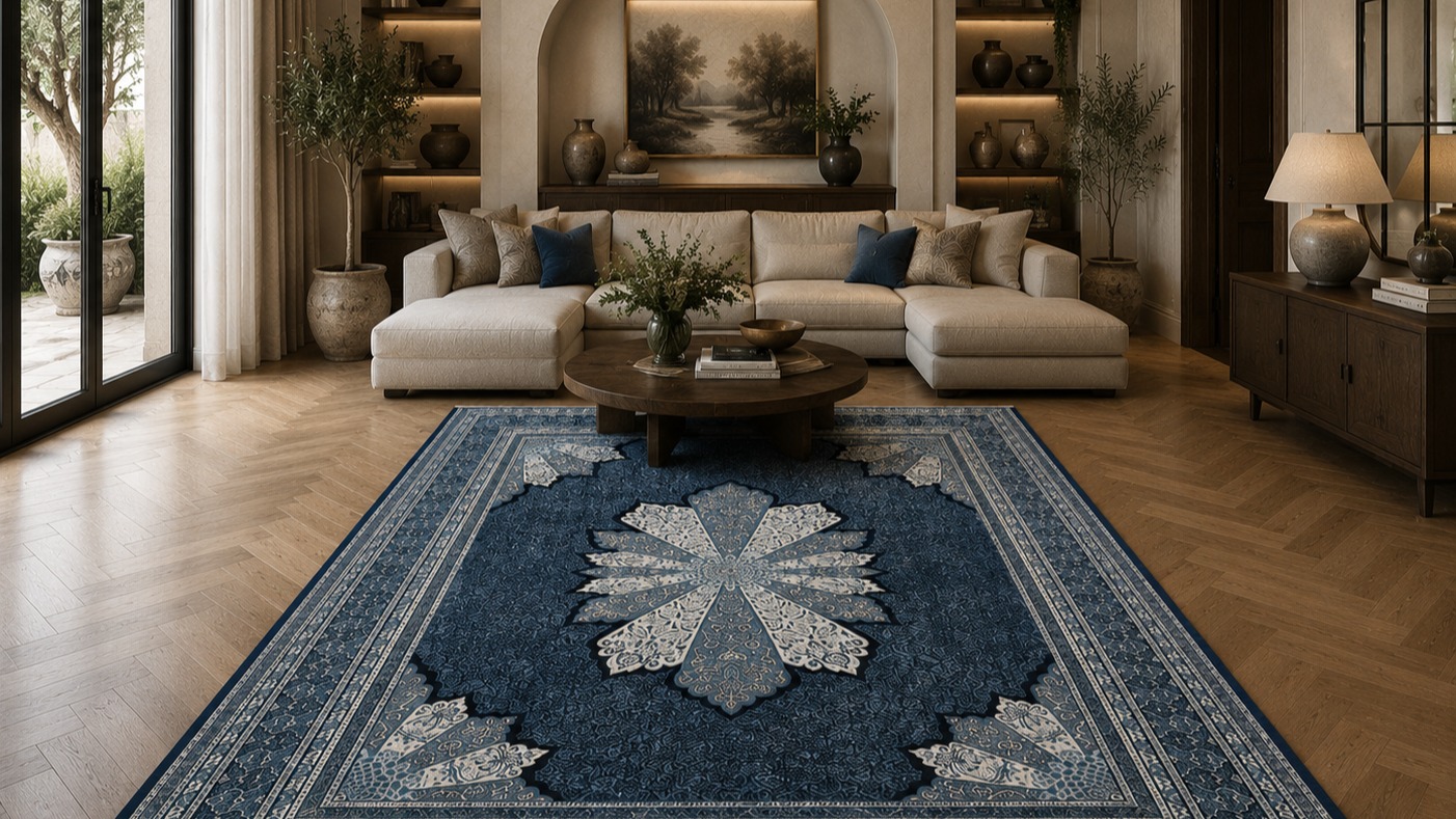 Neutral Tone Minimalist Carpet